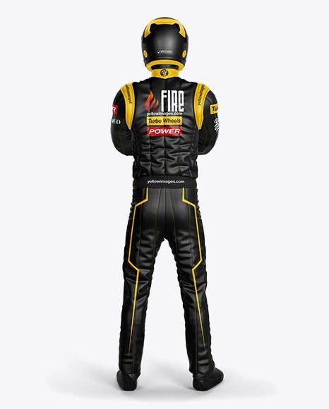 Download Download F1 Racing Kit Mockup - Back View Object Mockups
