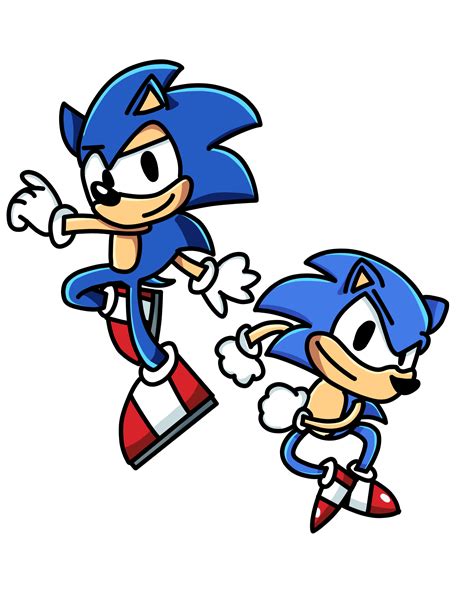 Modern Sonic And Classic Sonic Rsonicthehedgehog