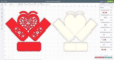 Make A Paper Heart Box To Show Your Love Jennifer Maker