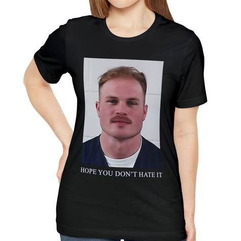 Zach Bryan Mug Shot Hope You Don't Hate It T-shirt - Rockatee