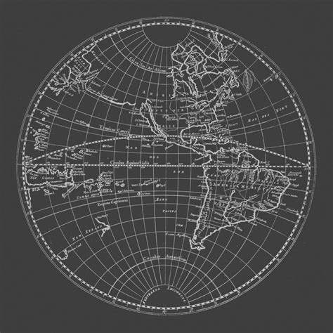 Antique World Map Blueprint World Map Print Minimalist Map Etsy