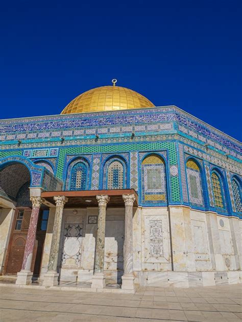 Dome Of The Rock Temple Mount Jerusalem Israel Stock Photo Image