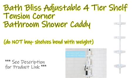 Unbox & Assembly: Bath Bliss Adjustable 4 Tier Shelf Tension Corner