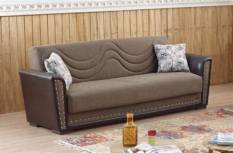 Location (brampton) 170 bovaird dr w. Toronto Brown Fabric Sofa Bed by Empire Furniture USA