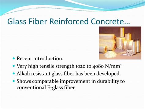 Ppt Fiber Reinforced Concrete Trade Name Wirand Concrete Powerpoint Presentation Id
