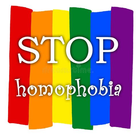 Rainbow Gay Pride Flag Symbol Of Sexual Minorities Stop Homophobia