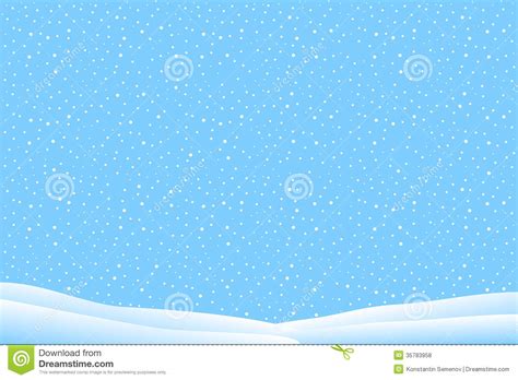Winter Landscape With Falling Snow Royalty Free Stock Photos - Image