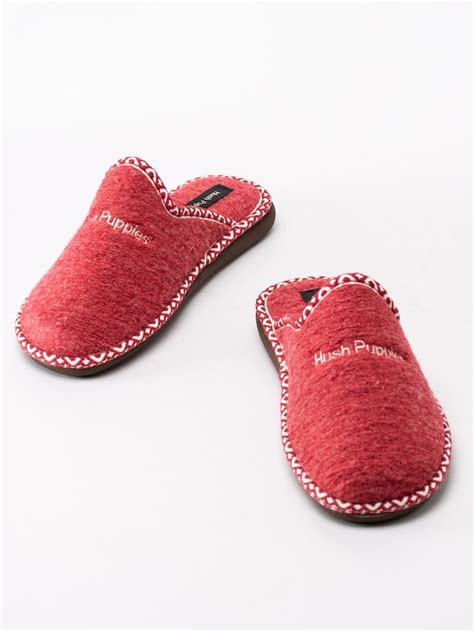 Hush Puppies Röda – Röda tofflor - Damskor | Skoman.se