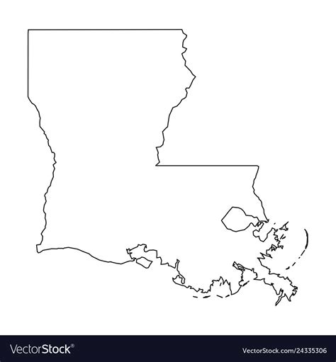 Maybe you would like to learn more about one of these? Louisiana state of usa - solid black outline map Vector Image
