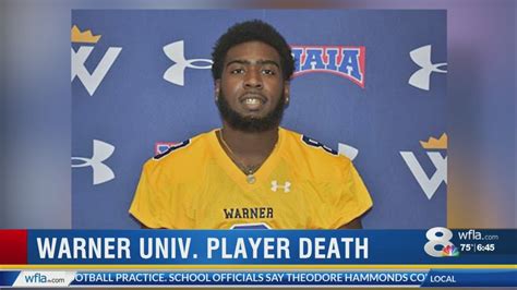 Football Player Dies After Collapsing On The Football Field At Warner University Youtube