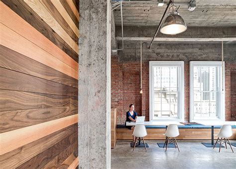 Exposed Brick And Concrete Features Inside Yelps San Francisco