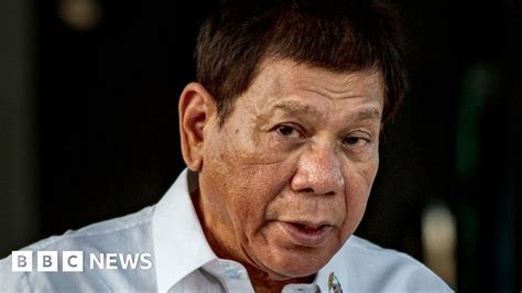 rodrigo duterte philippine president announces retirement from politics bbc news