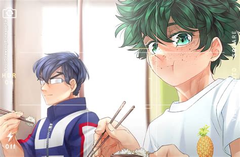 Anime Izuku Midoriya Shoto Todoroki My Hero Academia Tenya Iida