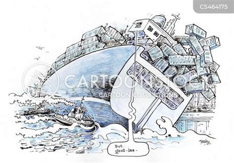 Container Ship Cartoons And Comics Funny Pictures From Cartoonstock
