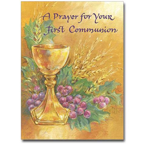 A Prayer For Your First Communion Card The Catholic T