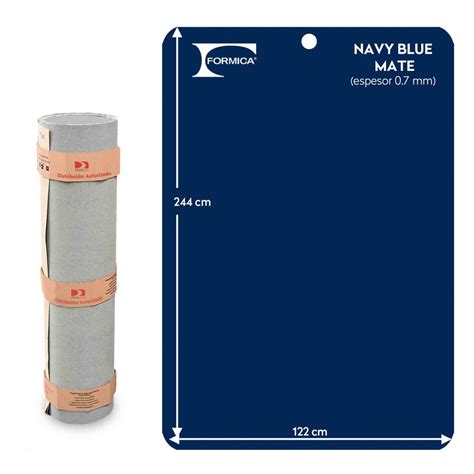 Formica Laminado De Color Sólido Navy Blue Modelo 969 Medida 122 X
