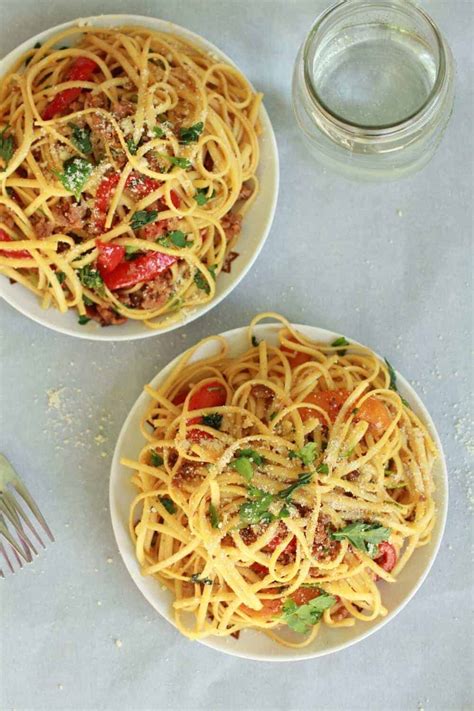 Maybe you would like to learn more about one of these? Red Pepper Garlic Chicken Sausage Pasta - Half Baked Harvest