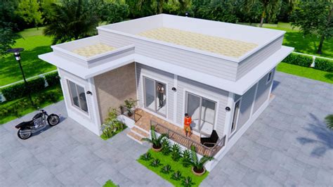 House Plans 9x9 Meters 30x30 Feet Terrace Roof Samhouseplans