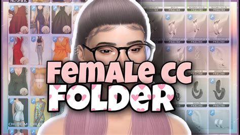 Cc Folder😜700 Female Cc Accessories Clothes And More 😁 The Sims 4