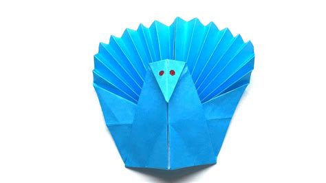 Origami Tutorial How To Fold Origam Turkey For Thanksgiving Youtube