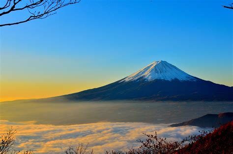 Mt Fuji Japan Landscape Mount Fuji Mountains Hd Wallp