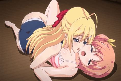 Hiiragi Kururu Mitsuki Otona Mankitsu Happening Animated Animated  2girls Ass Blonde