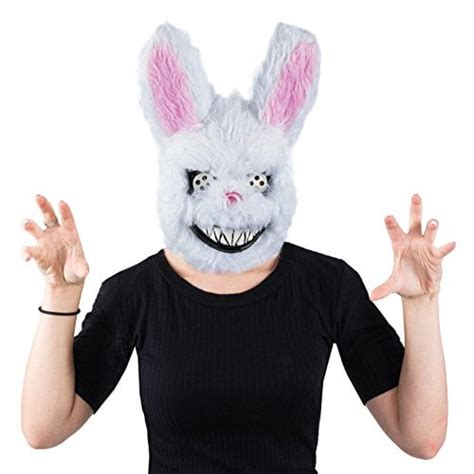 Tigerdoe Scary Masks Creepy Bunny Mask Killer Bunny Mask Spooky