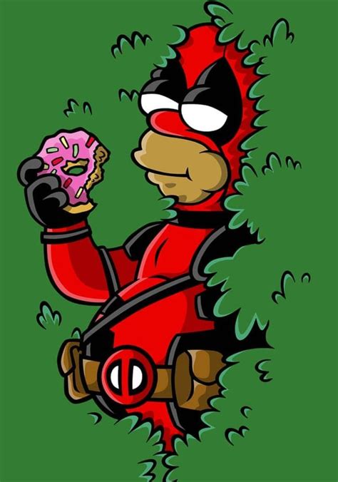 The gif create by moogugore. Deadpool Homer, The Simpsons | Desenhos cartoon, Os ...
