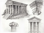 Roman Architecture Sketches at PaintingValley.com | Explore collection ...