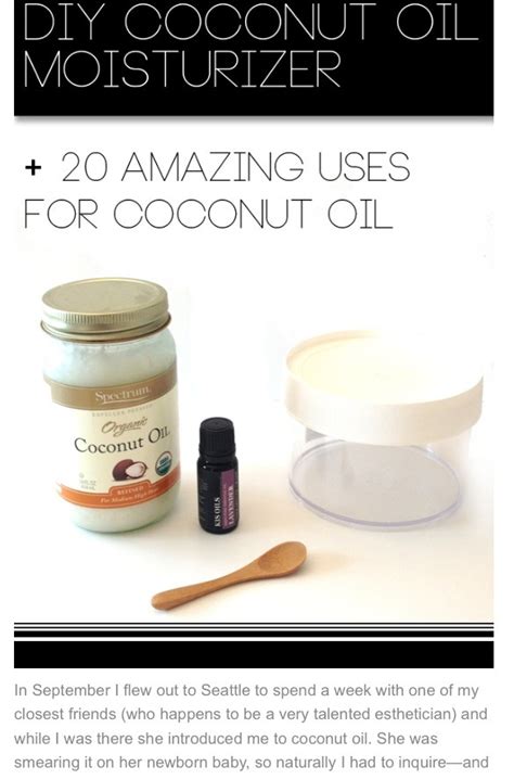 Diy Coconut Oil Moisturizer👌😉💁 Musely