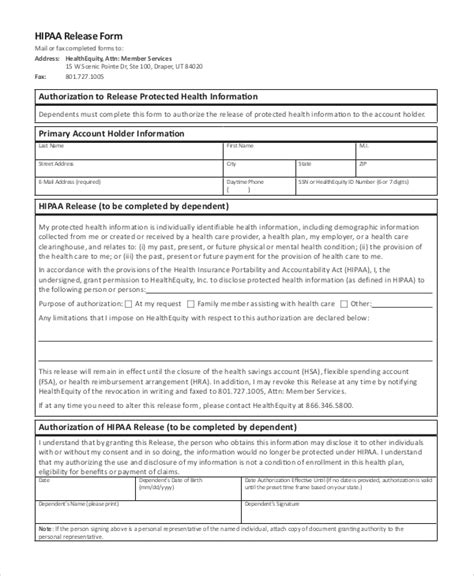 Printable Hipaa Form Printable Form 2024