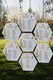 Wedding table plan in acrylic hexagonal shape "Blandine" | Plan de ...