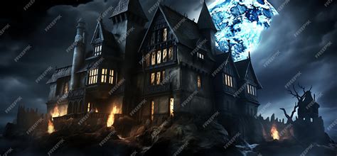 Premium Photo | Grim Tales Unveiled Sinister Backdrops from the Dark