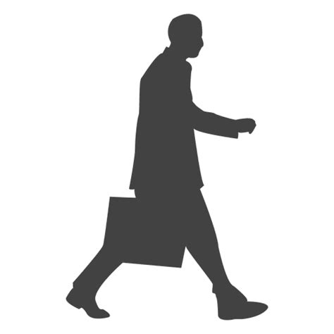Business Executive Walking Silhouette Transparent Png And Svg Vector File