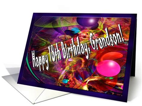 Happy 18th Birthday Grandson Card 704105