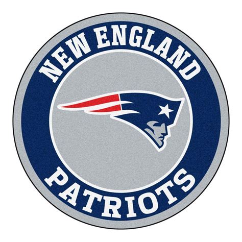 Nfl New England Patriots Navy Blue 2 Ft 3 In X 2 Ft 3 In Round