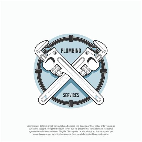 Plumbing Logo Vector With Retro Or Vintage Style Easy To Customize