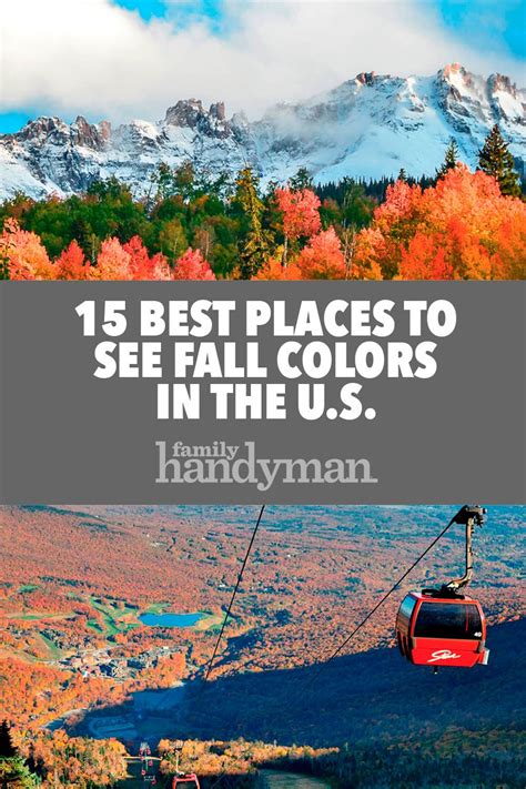 15 Best Places To See Fall Colors In The Us Places To See Fall
