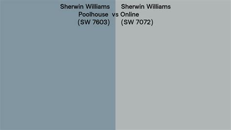 Sherwin Williams Poolhouse Vs Online Side By Side Comparison