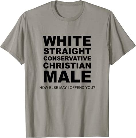 Mens White Straight Conservative Christian Male