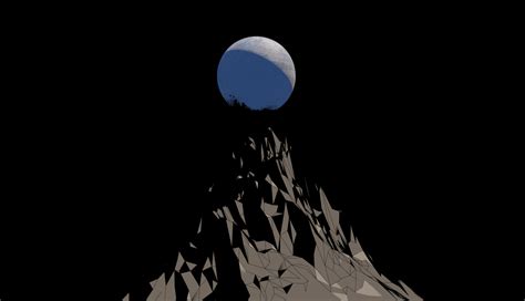 1336x768 Black Mountains Vector Minimal Art Hd Laptop