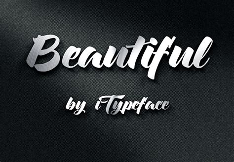 Beautiful Font By Itypeface Thehungryjpeg