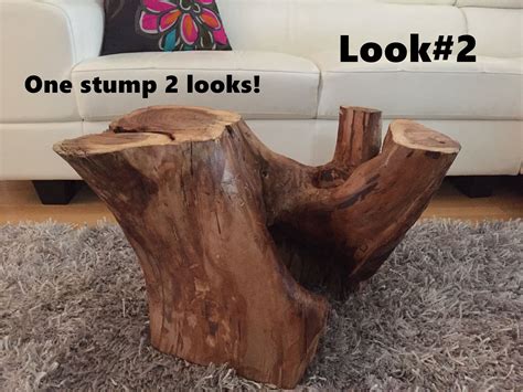 Pin Em Tree Stump Tablesstump Side Tables Root Coffee Tables Tree