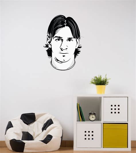 Lionel Messi Head Wall Stickers Drop Shipping Barcelona Football Super