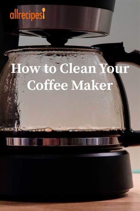 How To Clean A Coffee Maker Coffee Maker Cleaning Coffee Maker