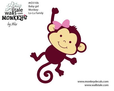 Purple Baby Girl Monkey Clipart Collection Cliparts