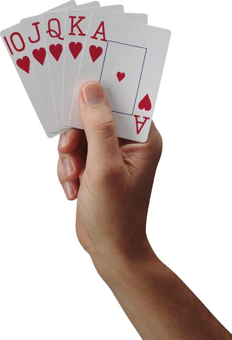 Download Playing Card On Hand Png Image For Free