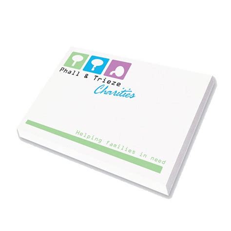 50 Sheet 3m 3 X 4 Post It Note Pads With Full Color Imprint