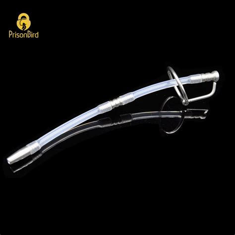 Buy Male Stainless Steel Urethra Catheter With 2 Size Cock Ring Penis Urinary