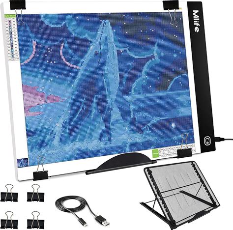 Mlife B4 Led Light Pad Kit Upgraded Diamond Painting Light Box